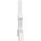 Ekena Millwork Davenport Architectural Grade PVC Gable Bracket, 96"W x 40"H x 4"D x 6"F, 10/12 Pitch GBP096X40X0406DAV00 - alternate 2